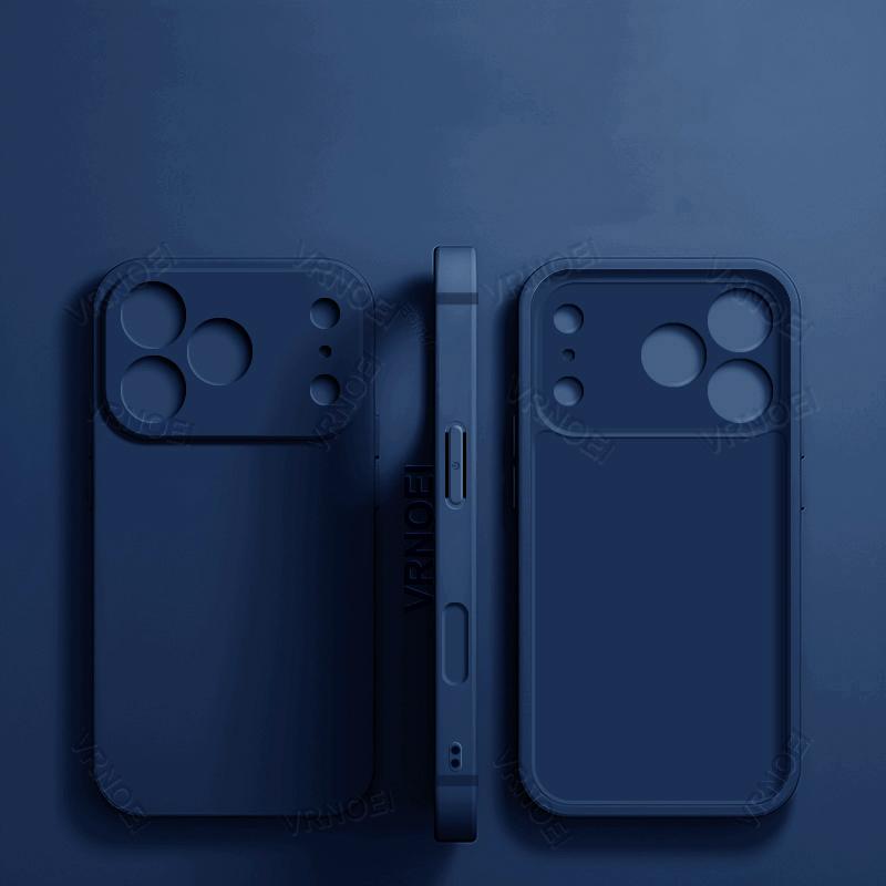 Luxury Lens Protection Case for iPhone 17 11 12 13 14 15 16 Pro Max Soft Bumper Cover for Air 14 15 16 Plus Phone Accessories