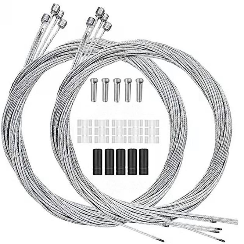 Bicycle Brake & Shifter Cable Housing Set - Universal 5mm/4mm for Mountain/Road Bikes