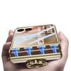 Electroplated Transparent Phone Case for Motorola Razr 70 60 Ultra with Metal Ring Holder Hinge Glass Protective Film Cover