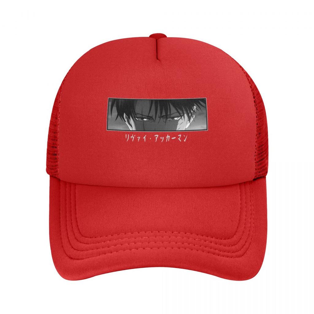 Baseball Caps Levi Shingeki No Kyojin Attack On Titans Mesh Hats Peaked Summer Men Women Hats
