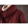 Women Plus Size New Chinese Style Thick Short Cotton Padded Coat With Frog Buttons