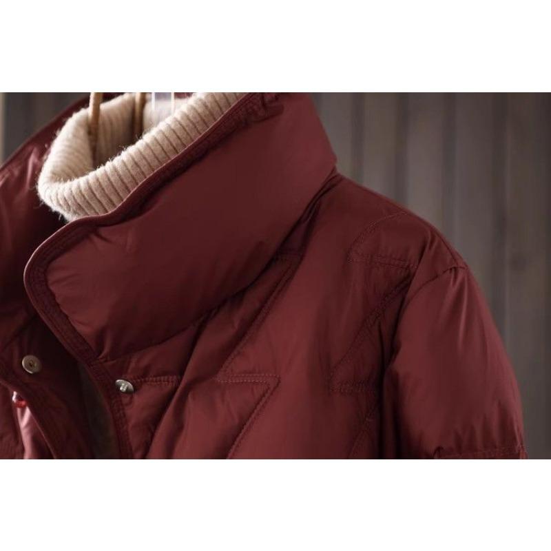 Women Plus Size New Chinese Style Thick Short Cotton Padded Coat With Frog Buttons