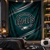 Wandbehang Wandteppich Philadelphia Eagles Druck Stoff für Wohnzimmer Schlafzimmer Heimdekoration