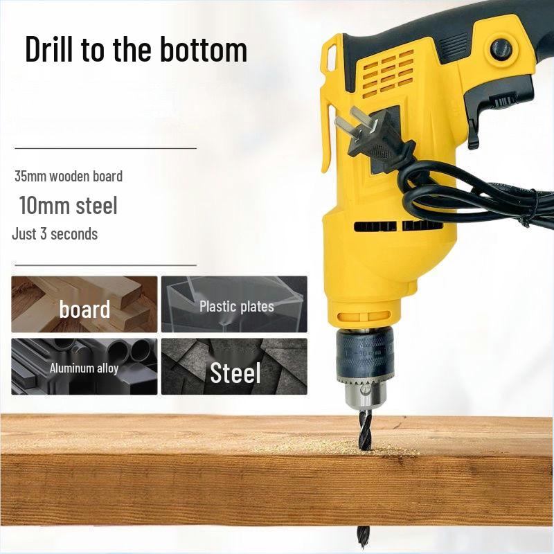 High-Power Multifunctional Electric Drill & Screwdriver for Wall Drilling