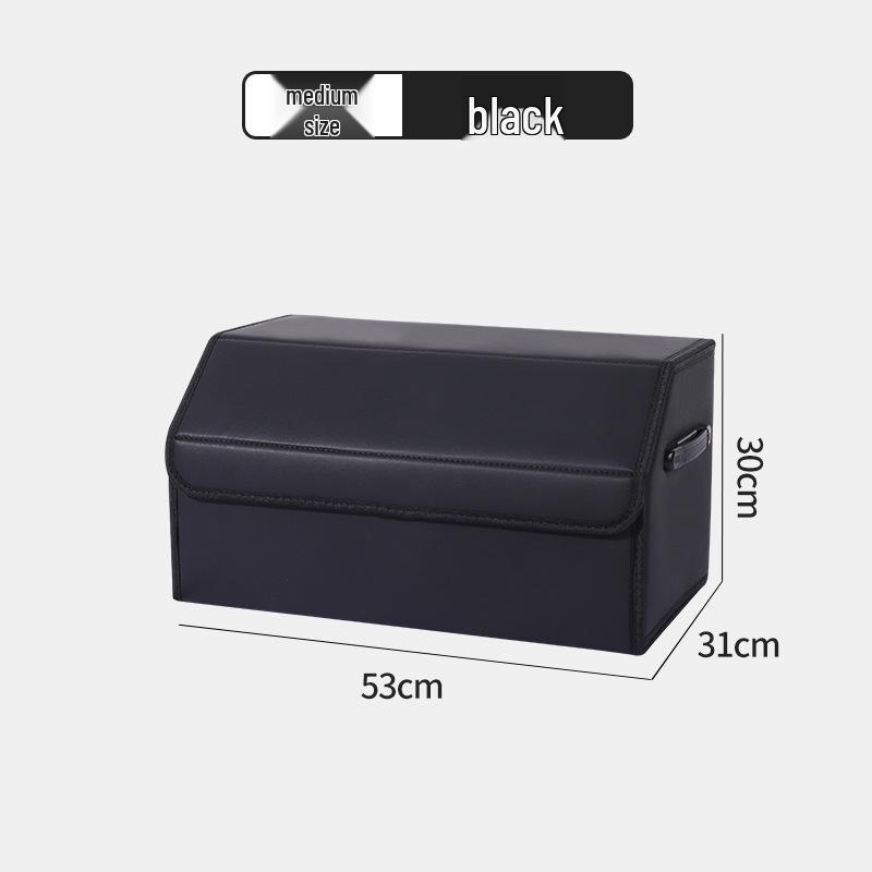 Leather Car Trunk Storage Organizer Box