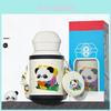 Süße Panda Kinder Thermosflasche mit Strohhalm für Outdoor-Reisen und die Schule