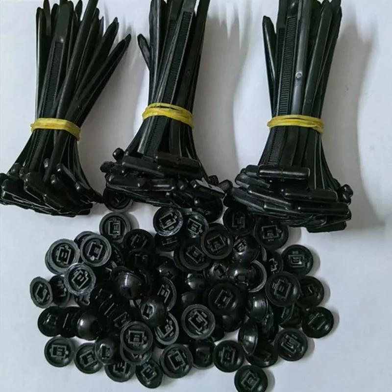 Multi Purpose Nylon Cable Tie Buckle Universal Plastic Strap Clamp Tools Accessories for Home Office Workshop and Outdoor Use