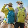 Ridge Protection Breathable Large-Capacity Backpack Men'S Solid Color Simple Outdoor Travel Mountaineering Bag Multi-Functional Lightweight Backpack