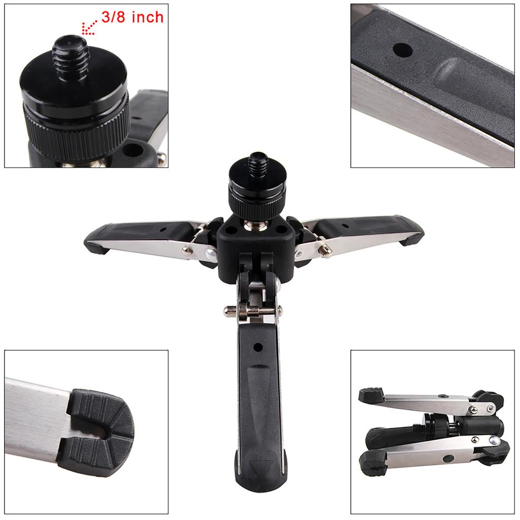 Universal Three Foot Support Stand Monopod Base for Monopod Tripod Head DSLR Cameras 3 8  Screw
