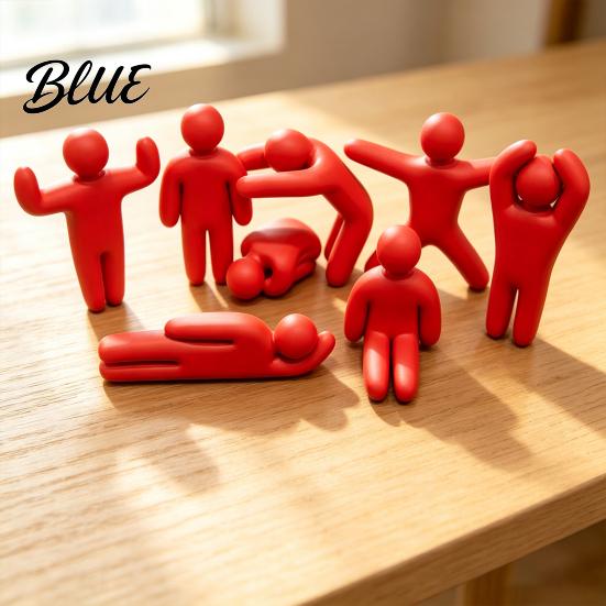 Personalisierbare Desktop-Dekorationen 8 Stück Meccha Chamäleon Figuren 3D Gedruckte Gelenkige Action Handbemalte Bastelprojekte Figuren DIY Blank