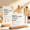 Wood Base Acrylic Sign Holder Double Sided Display notice supplies  Restaurant Menu Display