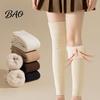 Cozy Fleece Lined Leg Warmers Winter for Women, Over The Knee Thigh High Socks, Elastic Cold Weather Boot Cuffs Soft Thermal Sleeves, Thickened Plush