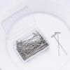 Diy Wig Securing Pins, T-Shaped Pins, Suitable For Knitting, Wigs, Sewing And Office Wall Decoration - 50-Piece Pack