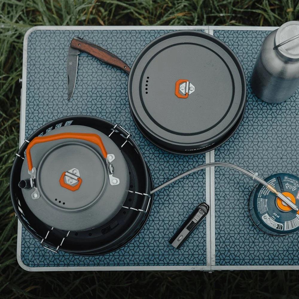 Fire-Maple Cooking Kit W/gas Burner Cookware Set Outdoor Stove Camping Pot Set Cooking System for Hiking, Camping and Picnic