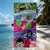 Cartoon T-teen T-titans Towel Drying Bath Towel Applicable To Light Swimming Camping Yoga Beach Out