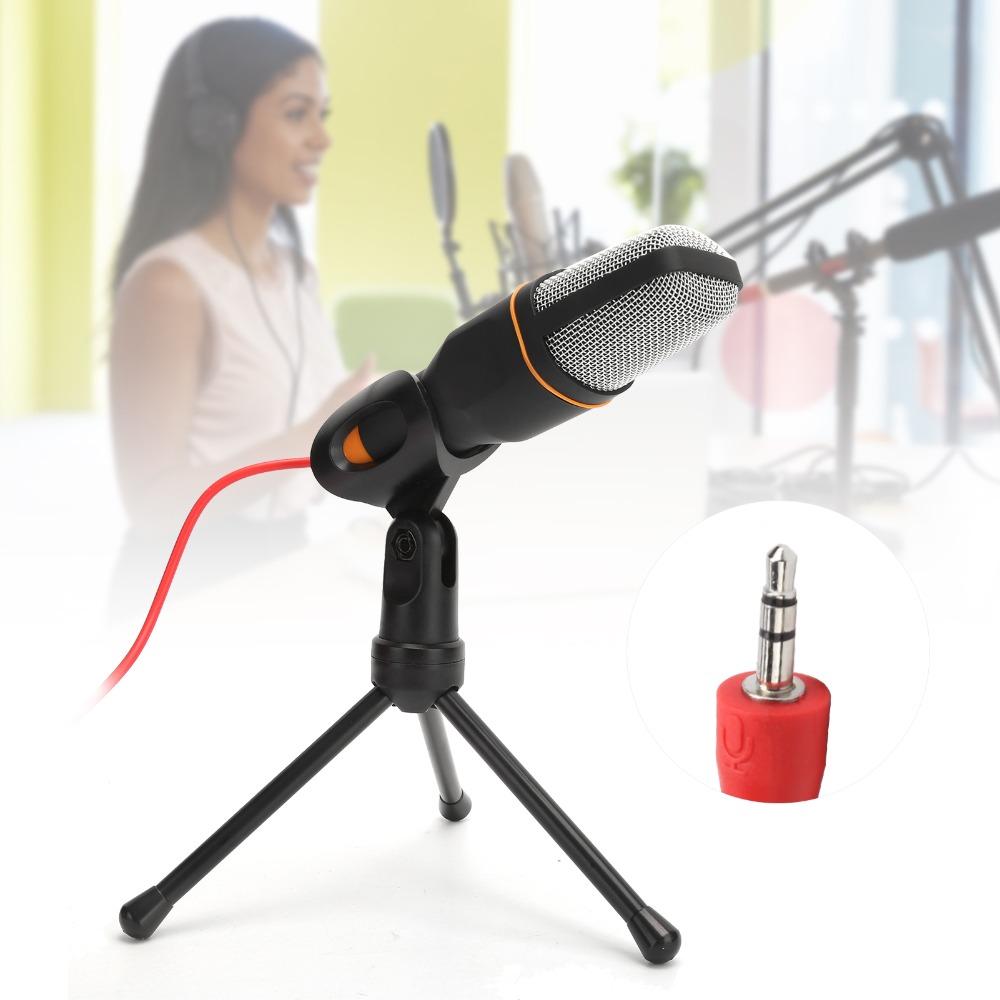 With Desktop Adjustable Tripod Condenser Microphone Omnidirectional Microphone  for Karaoke