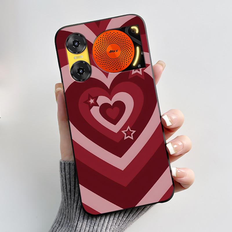 Case For ZTE Nubia Music 2 Z2460 Z2353 Music2 Phone Case Cute Rabbit Black Cover For ZTE Nubia Music Soft TPU Silicone Casing