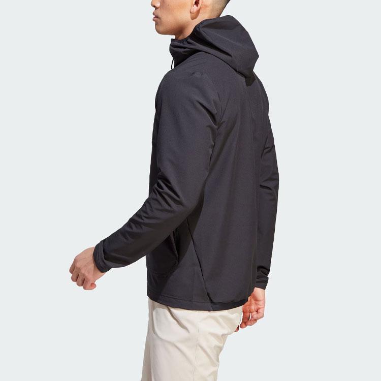 Adidas Multi Soft Shell Jacket With Solid Logo Outdoor Sports Hooded Softshell Jacket Men Jackets Black HZ4425