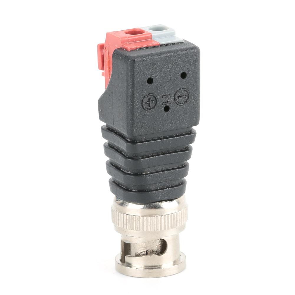 20Pcs Video Surveillance Male BNC Connector Adapter Plug Jack for CCTV Camera