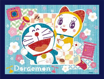 Ensky 150dílné puzzle Mame Puzzle Doraemon Doraemon a Blue Dorami-chan (Rozměr 7,6 x 10,2 cm) MA-33