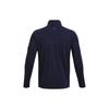 Under Armour Meridian ¼ Zip High Collar Long Sleeve Sports Tee Men Tops Navy-Blue 1379673-410
