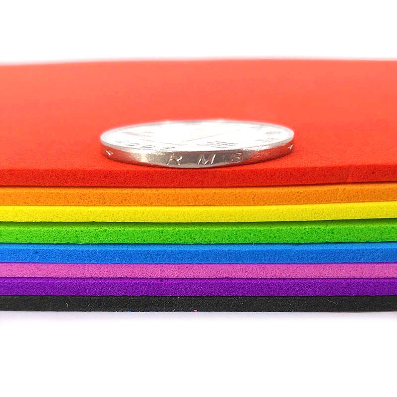 A4 Colored Foam Paper Sheets for Kindergarten DIY Crafts - 10 Pack