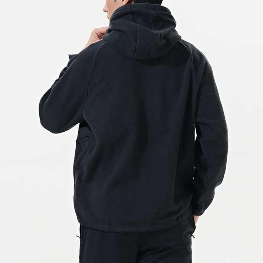 Under Armour Solid Color Hooded Fleece Pullover Sweatshirt Men Sweatshirt Black 1378981-001