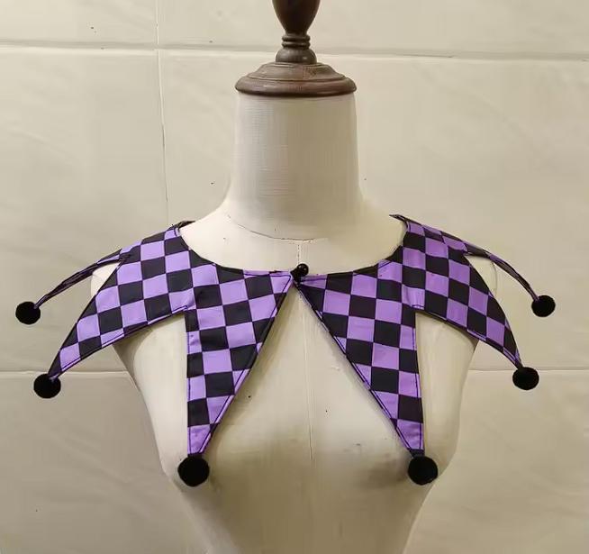 Customized fake collar clown Neck Ties Cosplay collar for woman detachable Fake collars Bow tie cosplay accessories