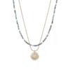 Summer Double-Layered Beaded Necklace for Women - Chic, Lightweight, and Luxurious Stone Clavicle Chain.