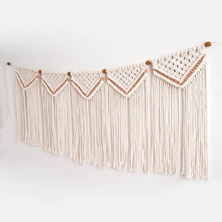 Macrame Wall Hanging Tapestry Hand-Woven Curtain for Home Bedroom Decoration