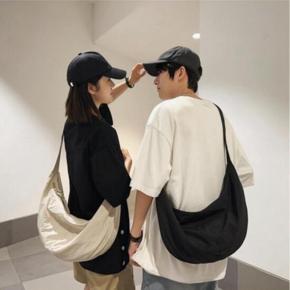 New Arrivals Open Run Couple Cross Bag Big Size Nylon Bag