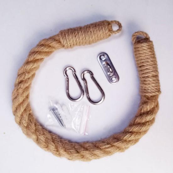 Yousheng Twine Toilet Roll Holder Wall-Mounted Toilet Paper Holder Rustic Twine Rope Paper Roll Dispenser for Bathroom Organization