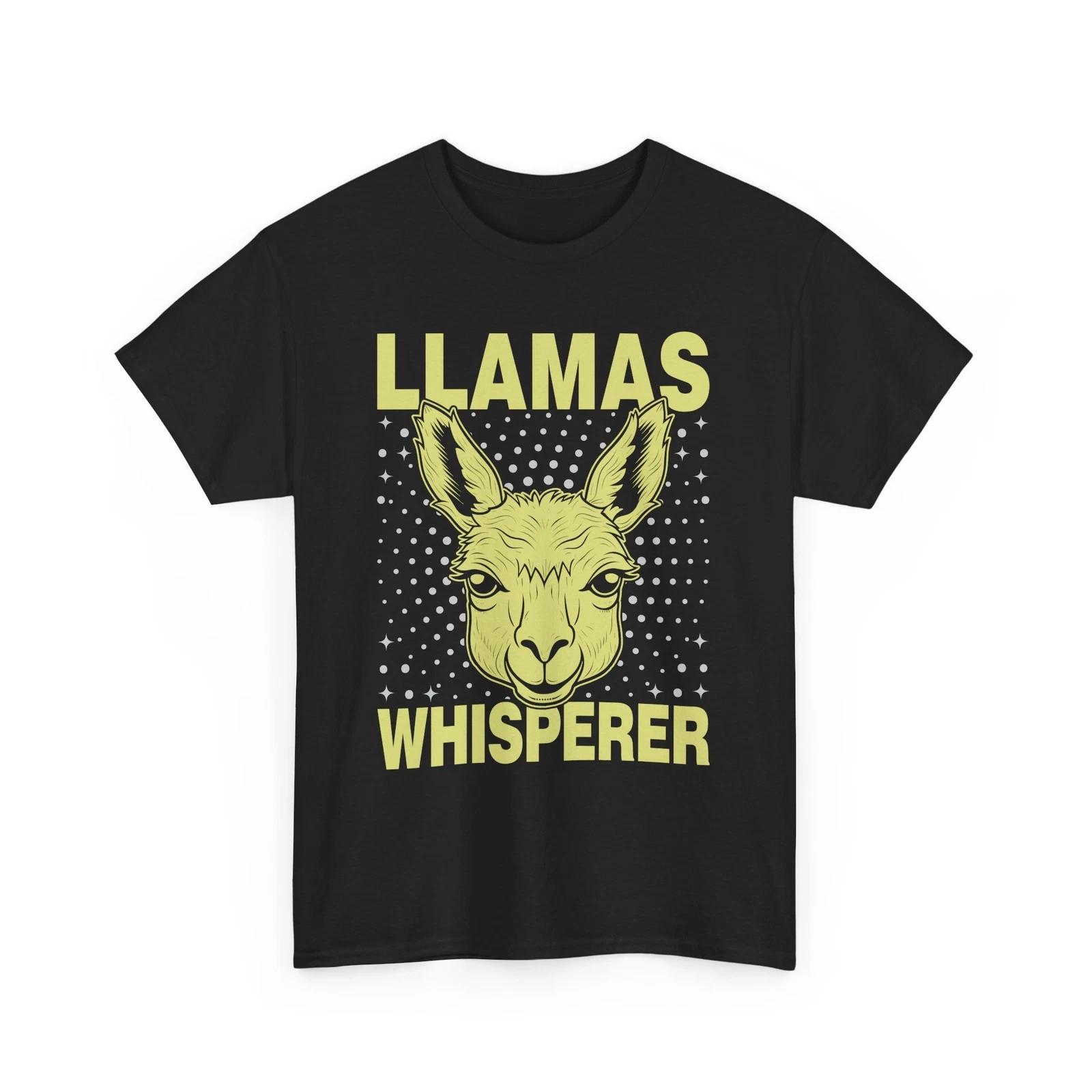 LLAMA WHISPERER T-Shirt | Funny Caffeine Lover Tee | Cute Animal Shirt S