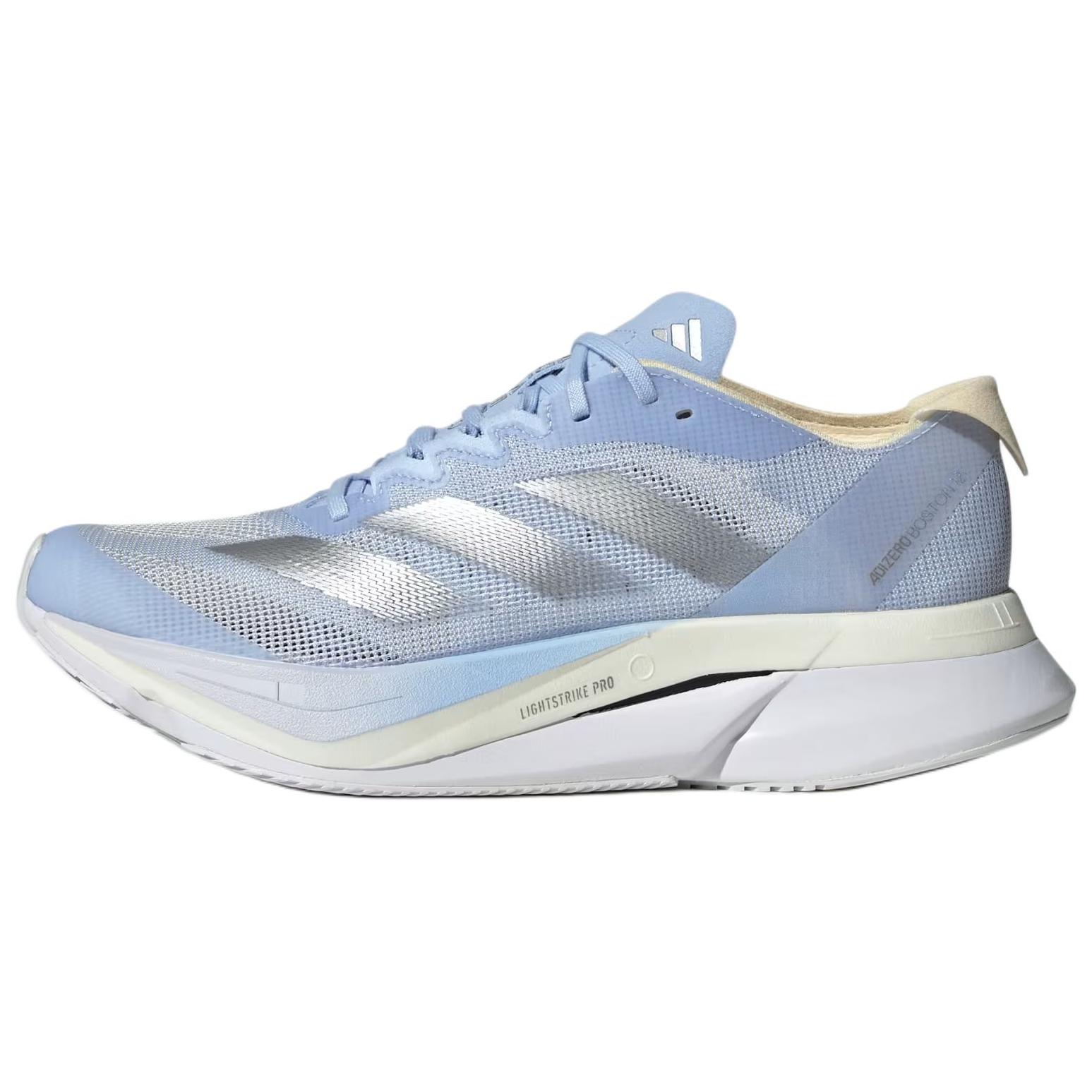 

adidas Adizero Boston 12 Boston Marathon 2025 Women Sneakers Blue Dash-Grey Matte-Silver JP7914 36