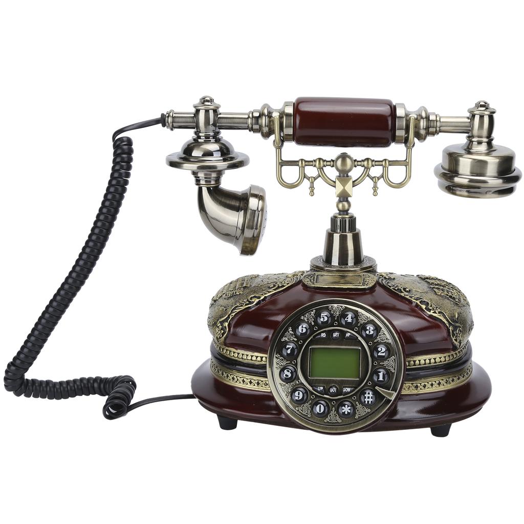 Telefon fix vintage FSK DTMF sistem dual telefon fix pentru acasă, birou, living, dormitor