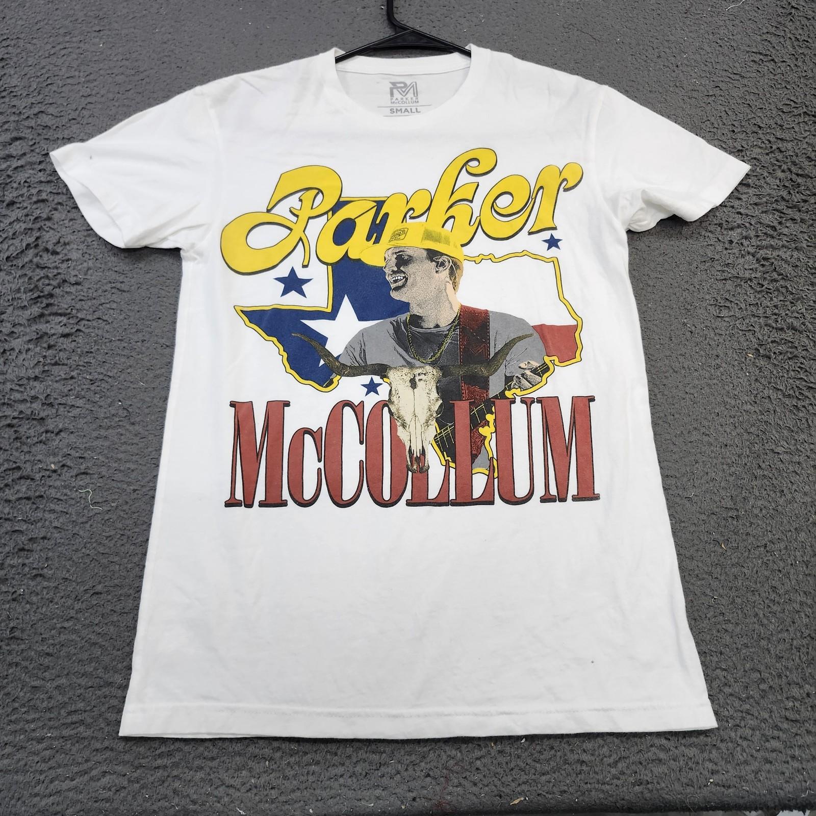 Parker McCollum Shirt Mens Small White Texas Skull Graphic Tee Tagless Country Unisex T-Shirt M