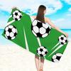 1pc Football Printed Large Beach Towel, Quick Drying Absorbent Swimming Beach Towel, Outdoor Sports Towel