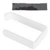 Tissue Holder Punch Free Wall Mounted Acrylic Roll Paper Hanger for Bathroom KitchenWhite