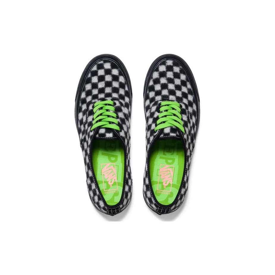 Vans Concepts X  Authentic Vault Og Lx Low Top Skate Shoes Unisex Sneakers Black White Checkerboard VN0A4BV9Y28