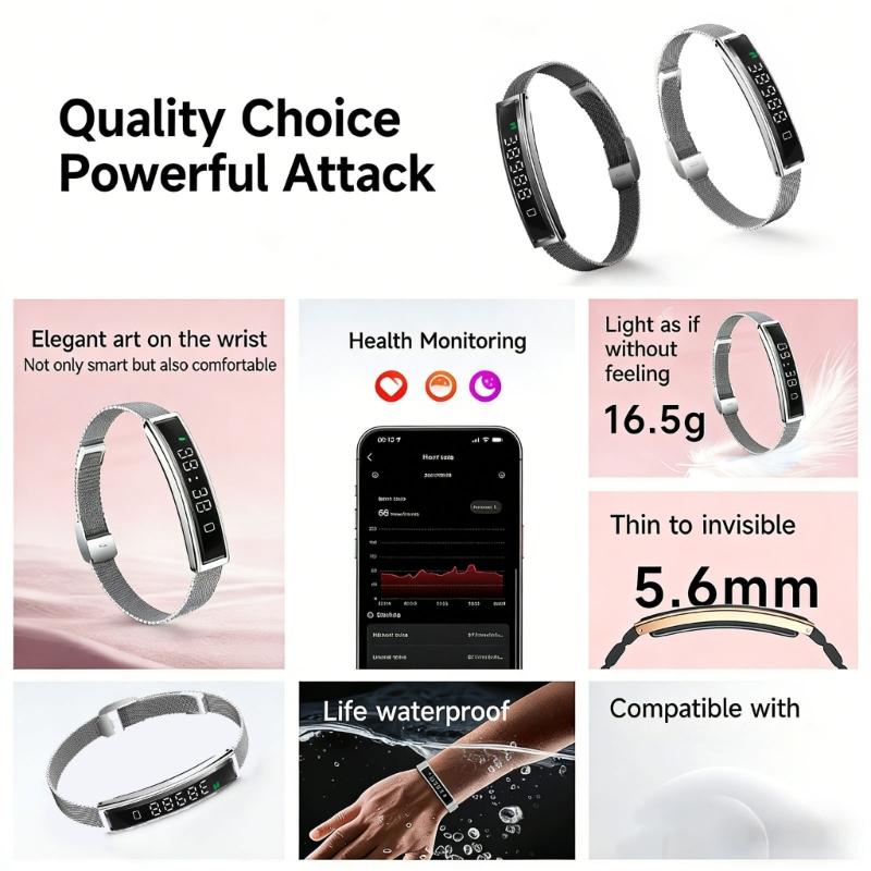 Waterproof Fitness Trackers Bracelets 120 Sport Mode Activity Monitor Long Battery For