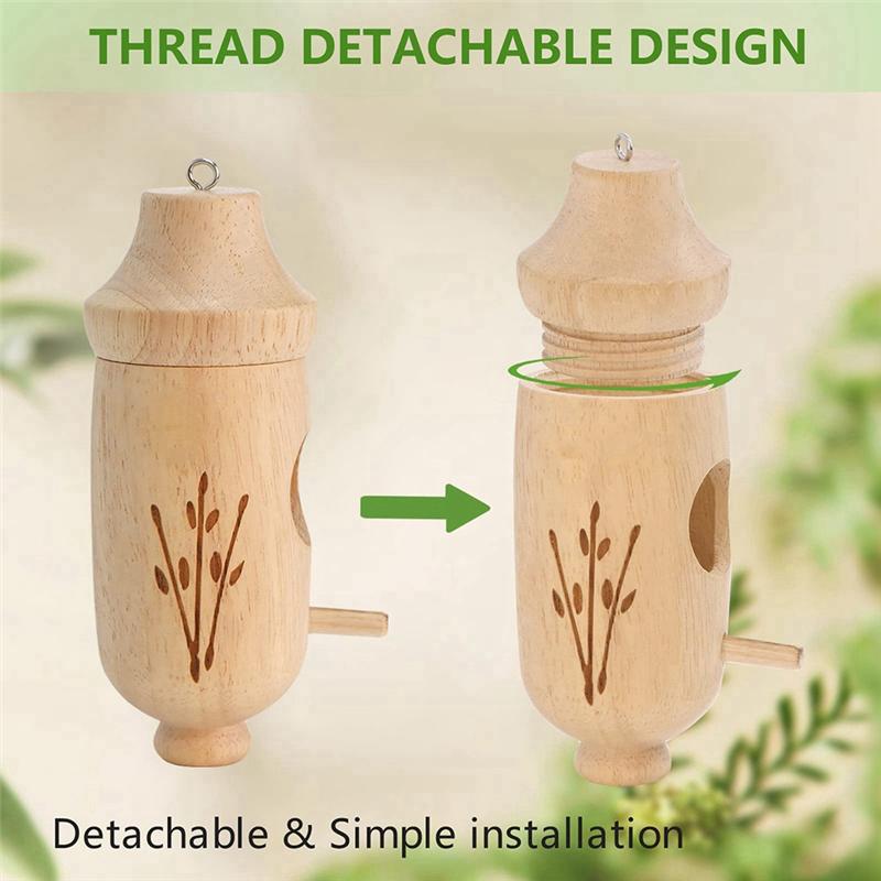 Good-3Pcs Detachable Bird Houses Wooden Bird Houses For Outside Hanging, Bird Houses For Gardening Outdoor