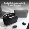 Étui Organisateur à Fermeture Éclair Fin pour Accessoires Tech & Appareil Photo Sac de Rangement Portable Multi-Compartiments pour Appareils Photo Reflex Portables Ordinateurs Portables USB
