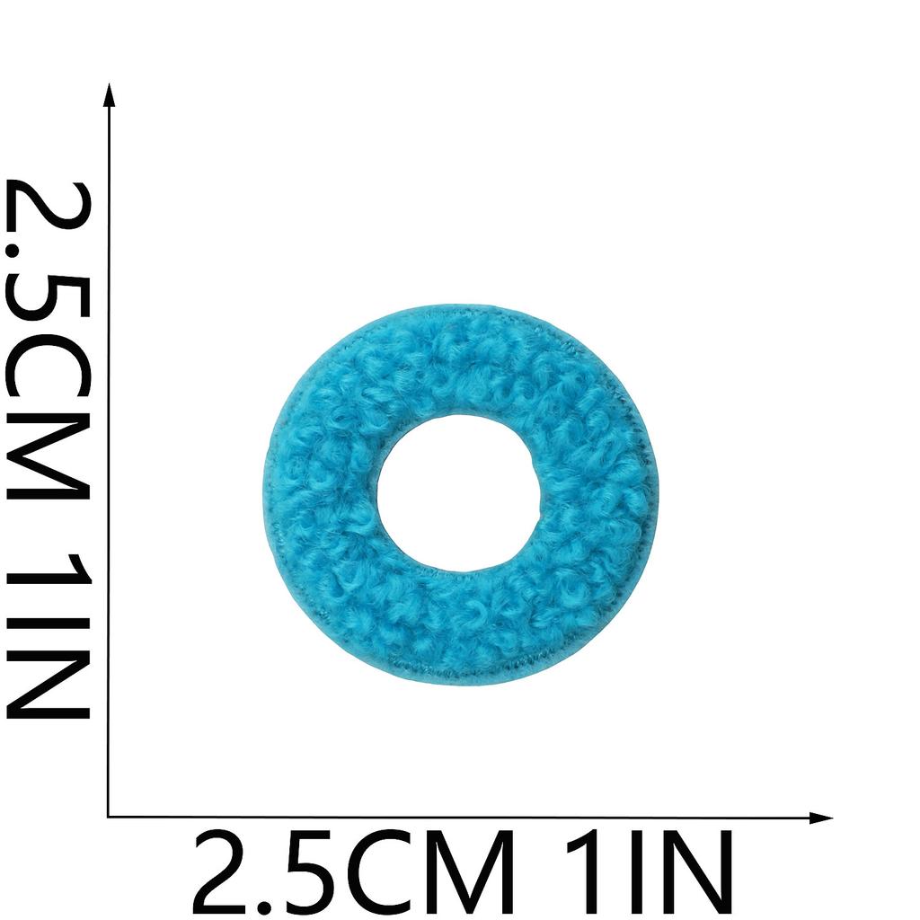 Towel Embroidery English Alphabet Embroidery Cloth Sticker Small Number Patch Sticker Bag Decoration Chenille Embroidery Label Ironing