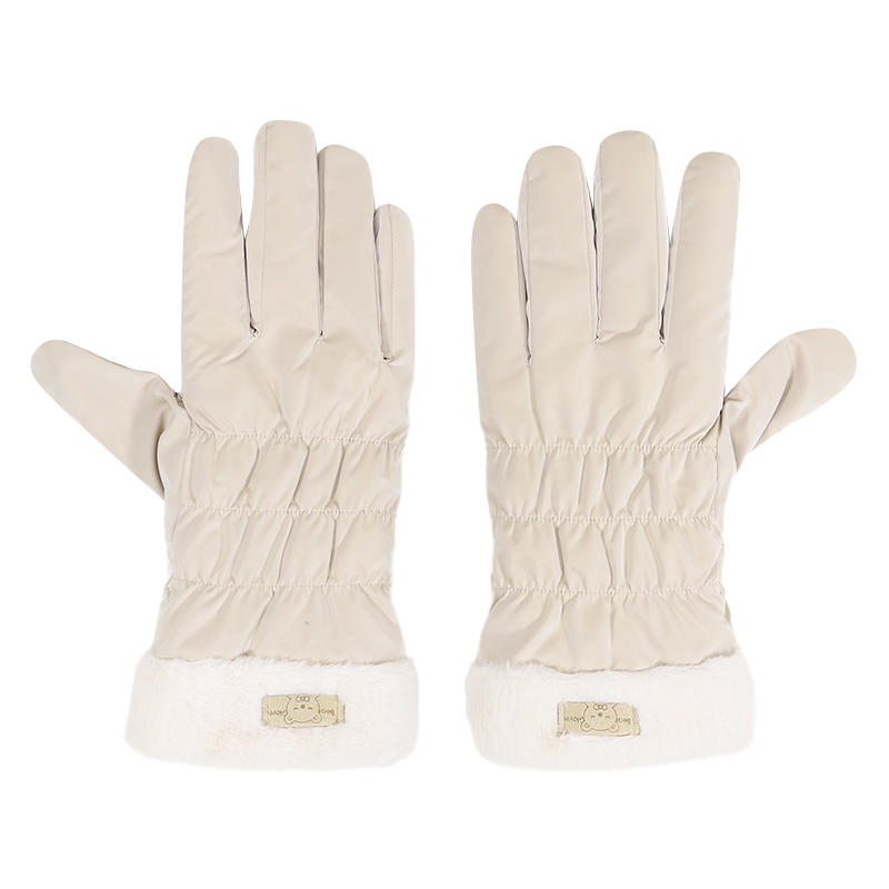 Women Winter Thickened Windbreak Ski Gloves Warm Waterproof Touch-Screen Gloves For Riding Skiing Outdoors Sport