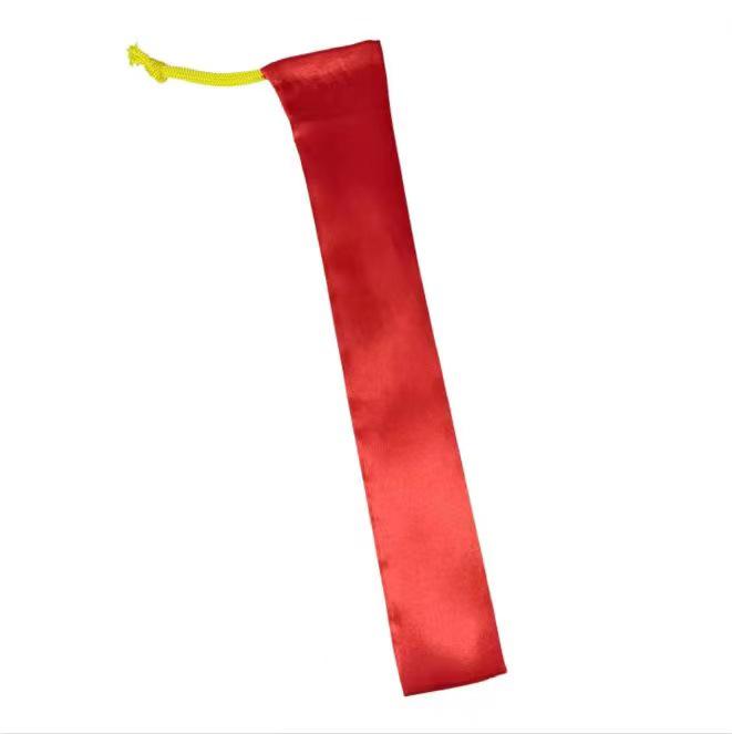 Red Unbreakable Plastic Kung Fu Tai Chi 8-inch Sounding Fan for Martial Arts and Dance
