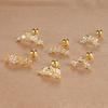 1PC 6 Styles Stainless Steel Mini Zircon Cartilage Piercing Stud Earring For Women Helix Tragus Piercing Women's Body Jewelry