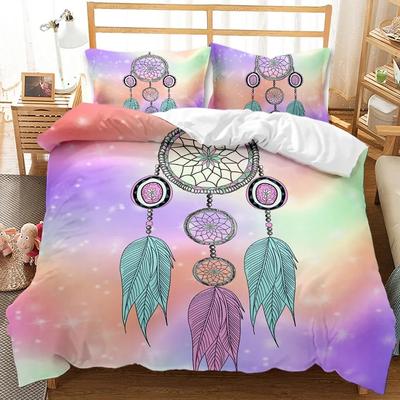 Parure de lit attrape-rêves élégante avec housse de couette bohème Queen 240x220 Housse de couette ethnique Simple Double King