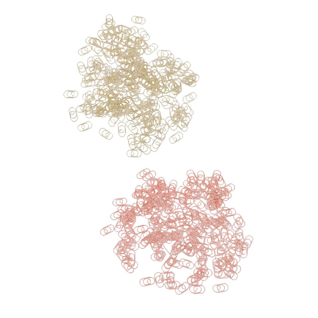 200 Pcs Heart Shaped Paper Clips Cute Decorative Love Paperclips with Transparent Storage Box for Ho