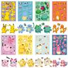 8 Photos/set of Pokémon Face Swap Graffiti Stickers Cartoon Cute Pikachu Make A Face Puzzle Stickers