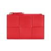 Genuine Leather Women's Sheepskin Woven Coin Purse and Multi-Card Holder